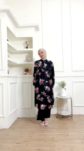 One Set Tunik Laura Muslim Cantik Kekinian