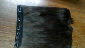 แฮร์พีช ผมตรงบ๊อบ สีน้ำตาล X6 แบบ5กิ๊บ