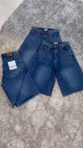 กางเกงยีนส์5ส่วนปลาบขาตัดไม่ยืด