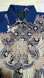 Kemeja Batik Pria Slimfit JAYAKARSA Biru Navy Lapis Furing & Kemeja Batik Mewah Lengan Panjang dan Pendek Motif Terbaru