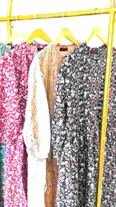 YUKI MIDI DRESS WANITA BAJU HANGOUT MOTIF BUNGA FIT XL BY PINKAN