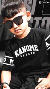 KAN0ME baju kaos distro anak laki-laki  Usia 1-12 tahun motif angka bahan katun combed 24s tebal