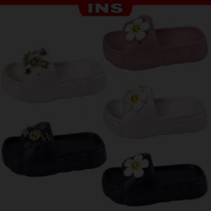 INS 💖 36-41 Selipar Tebal Cantik Comel Wanita Kasut Perempuan Women Fashion Button EVA Sandal Ladies Slipper Heighteen Thick Sandal