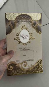 Blangko Undangan Kosong Pernikahan Erba Kartu BLANKO Simple 88133 ( 5 Lembar atau 100 Lembar)