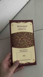 Blangko Undangan Kosong Pernikahan Erba Kartu BLANKO Simple HC 88136 (5 Set atau 100 Set)