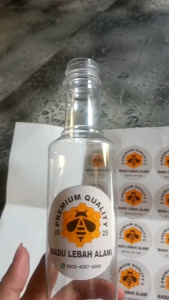 Cetak sticker custom A3+ 10 lembar logo usaha makanan minuman tahan air / waterproof untuk cup gelas mika styrofoam botol plastik tinggal tempel