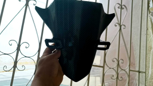 Honda Click 160 Front Panel With Plate Holder Carbon
