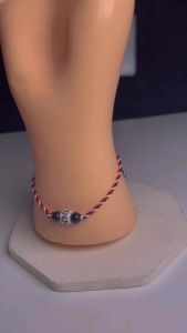 Gelang inisial tridatu tali serut huruf dadu