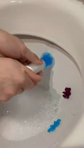 Toilet Gel Bowl Gel Cleaner Push Type Pump Gel Mangkuk Tandas Sabun Tandas Gel Freshener 马桶洁净小花 马桶洁净