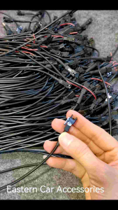 CLEAN STOCK 1pcs Car Cable Socket LED Wire 30cm 0.8mm 2 Pin Car Accessories