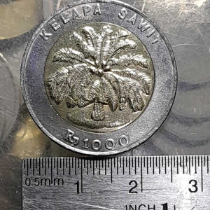 Koin Indonesia Koleksi kuno Asli original Bimetal Kelapa sawit Tahun 1997