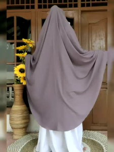 DIANDRA HIJAB wollycrepe syari pet antem XXXL kerudung wollycrepe khimar jumbo syari XXXL bisa COD