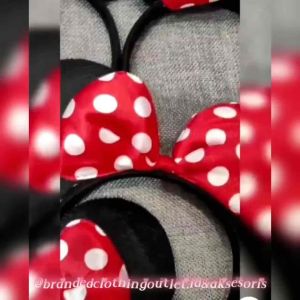 Bando Mickey Head Band: Bando Telinga & Pita Polkadot Import