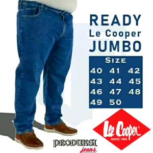 Celana Jeans Panjang Jumbo Big Size Pria Tebal
