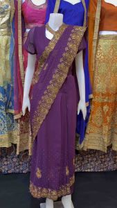 🌺 ชุดส่าหรีสุดหรู ✨ งานนำเข้าจากอินเดีย ตัดสำเร็จพร้อมใส่ได้ทันที! 🇮🇳อ่านรายละเอียดก่อนสั่งซื้อ