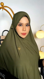 AL FAEZYA - JILBAB INSTAN TALI YUKI size L JERSEY AIRIS BY AL FAEZYA HIJAB