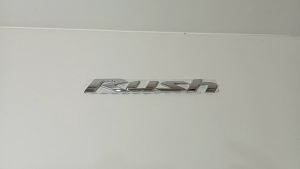 Emblem Logo Bagasi Tulisan Rush Original