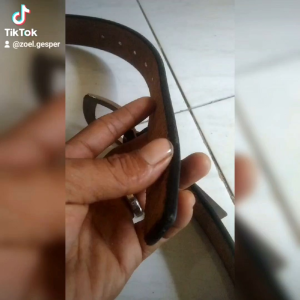 PROMO SALE SABUK KULIT SELEMBAR GESPER KULIT IKAT PINGGANG PRIA AWET