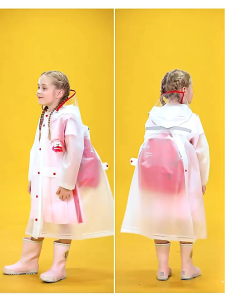 Jas hujan anak anak lucu model zipper seleting dan kancing