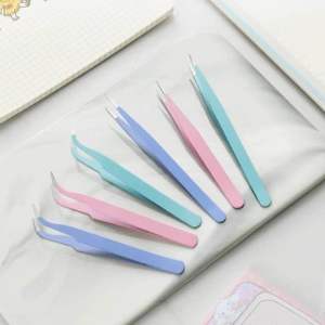 (SATUAN) PINSET MURAH BLACK UNTUK EYELASH EXTENTION MERK GOOI BENGKOK LURUS