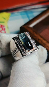 Natural Untreated Burmanese Sapphire Multicolor 4.4 carat Certified silver handmade ring