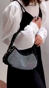 Tas Wanita Diamond Selempang & Tas Hand Bag Import