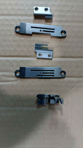 Bộ cự ly xén 1 kim chân vịt răng cưa mặt nguyệt xén gắn máy may công nghiệp