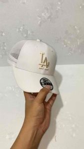 Topi Baseball LA Jaring Trucker Logo Bordir Uniseks Pria Dan Wanita Model Terbaru Keren Stylish