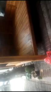 Saung Gazebo Pos Kompling 3m x 2m Kayu Jati Lokal Atap Sirap Kayu Ulin