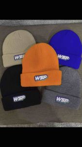 หมวกไหมพรม_Ws Cap_Hat ใส่กันหนาว ลายปัก ลายสกรีน มีหลายสี หลายแบบ ราคาถูก พร้อมส่ง