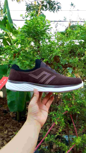 Sportshoes2020 รองเท้าหนังสักกะหลาดทรงสลิปออน Baoji #41-45size#