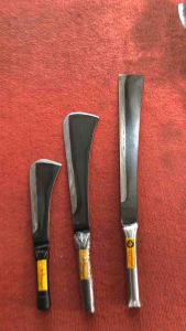 มีดดายหญ้า ตัดใบสับปะรด ตัดไม้ เล็กๆ น้อยๆเป็นเหล็ก ชุบแข็งพิเศษ