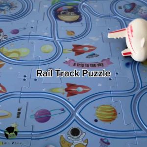 Puzzle Car Track Rail Vehicle Airplane Movable Track Early Learning Kids Toys mainan kereta trek 儿童早教益智拼图汽车轨道玩具