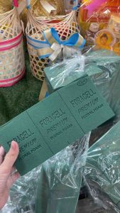 โอเอซิส ปักดอกไม้ ตรา FORACELL 2 ก้อน โฟมปักดอกไม้สดโอเอซิสปักดอกไม้สด made in Maraysia
