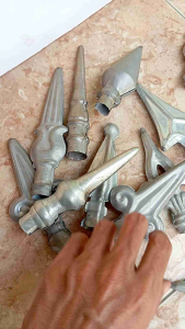 Ornamen pagar tombak p4 kecil besi plat | ornamen pagar tralis