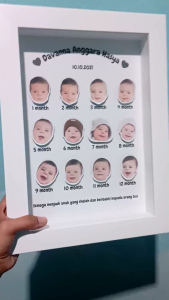 Milestone Baby Frame 3D