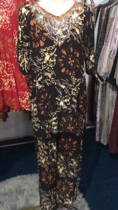 Setelan celana panjang kencana ungu // setelan celana batik