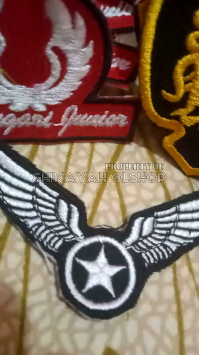 Bordir Logo Pramugari Junior - Bordir Logo Custom - Bordir Logo Pramugari Kecil - Bordir Logo Pesawat - Bordir Logo Tulisan Pramugari Junior