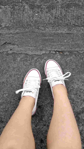 Advan Classic Cream Color Ladies Low Cut Womens Low Top with Red Piping Sneakers Shoes