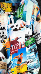 KEMEJA PRIA FULL PRINT/SPOON/MOTIF GOOD VIBES