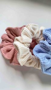 ยางรัดผม Handmade - โดนัทรัดผม ผ้าลูกฟูก ยางรัดผม