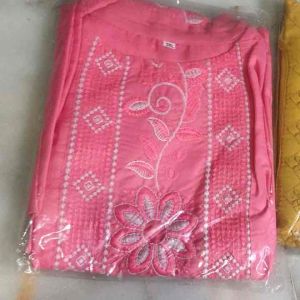 Cotton tops with embroidery work plus size 5xl