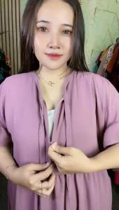 Dress Amira Crinkle Airflow Premium | Dress Rempel Crinkle | Daster Resleting Pita Cantik | Dress Diandra Viral Kekinian