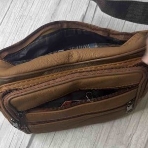 Big Waist Bag Leather Zipper Pouch Bag 🔥READY STOCK💥