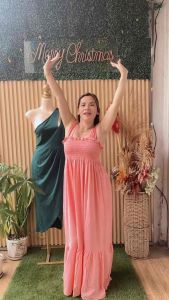 CHALLIS SMOCKING RUBY MAXI DRESS //Mini Dress Fits SML/MED/LARGE