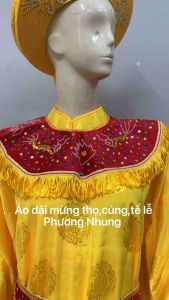 Xây tế choàng cổxiêm yếm kết cườm hầu đồng nữ.