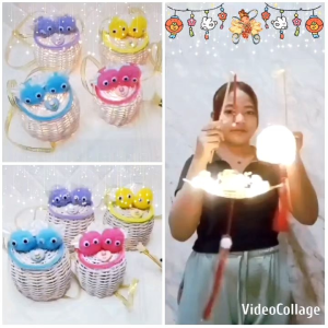 LAMPION LED BAYI NAGA UNIK DAN LUCU / DIY LENTERA KELINCI KERANJANG IMPORT PREMIUM / TENG LONG LAMPU CAP GO MEH / CUTE LANTERN BUNNY & BABY DRAGON MID AUTUMN FESTIVAL MOONCAKE / LKK6911