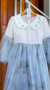 GAMIS PUTIH ANAK DAN REMAJA TUTU PESTA ANAK ADILLA GAMIS ANAK LABELLA PUTIH KOMBINASI 8 12 14 TAHUN EKSLUSIF TERBARU
