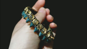 DaVee Vintage western style yellow crystal jewelry bracelet