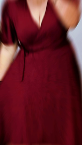 2XL TO 3XL • Plus Size Side Belted Overlap Dress